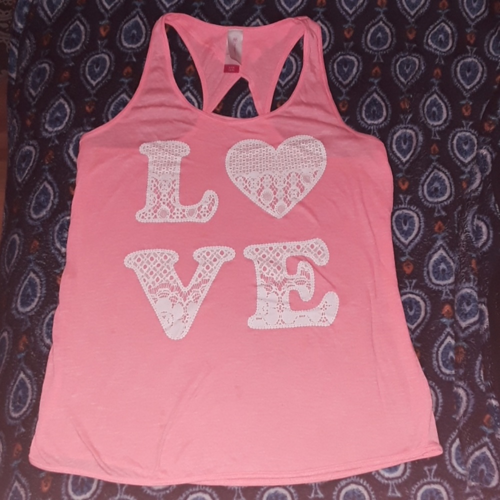 No Boundaries pink tank